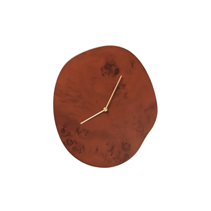 Prix Choc Clock MELT Dark Stained BurlFERM LIVING