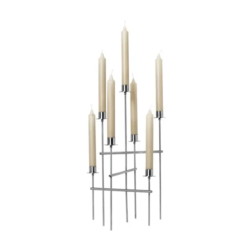 Nouveauté Candle Holder, Candlestick and Candle ELYSIA ChromeFERM LIVING