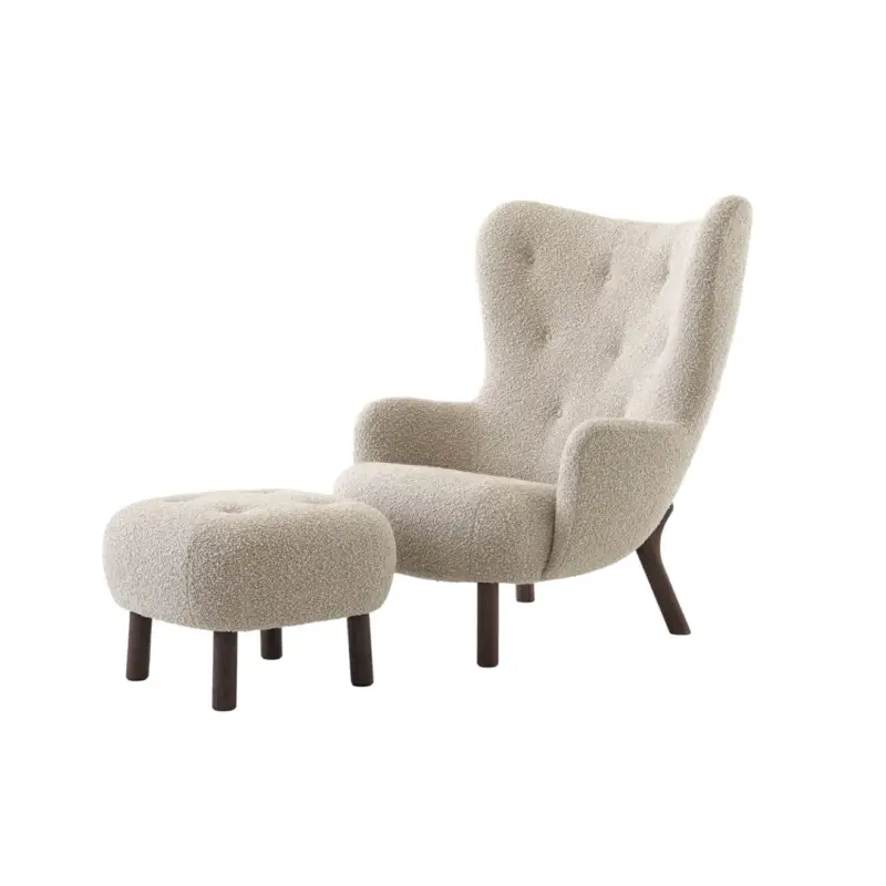 Jusqu'à Épuisement Des Stocks Fauteuil PETRA VB3 & Pouf ATD1 Karakorum 003AND TRADITION