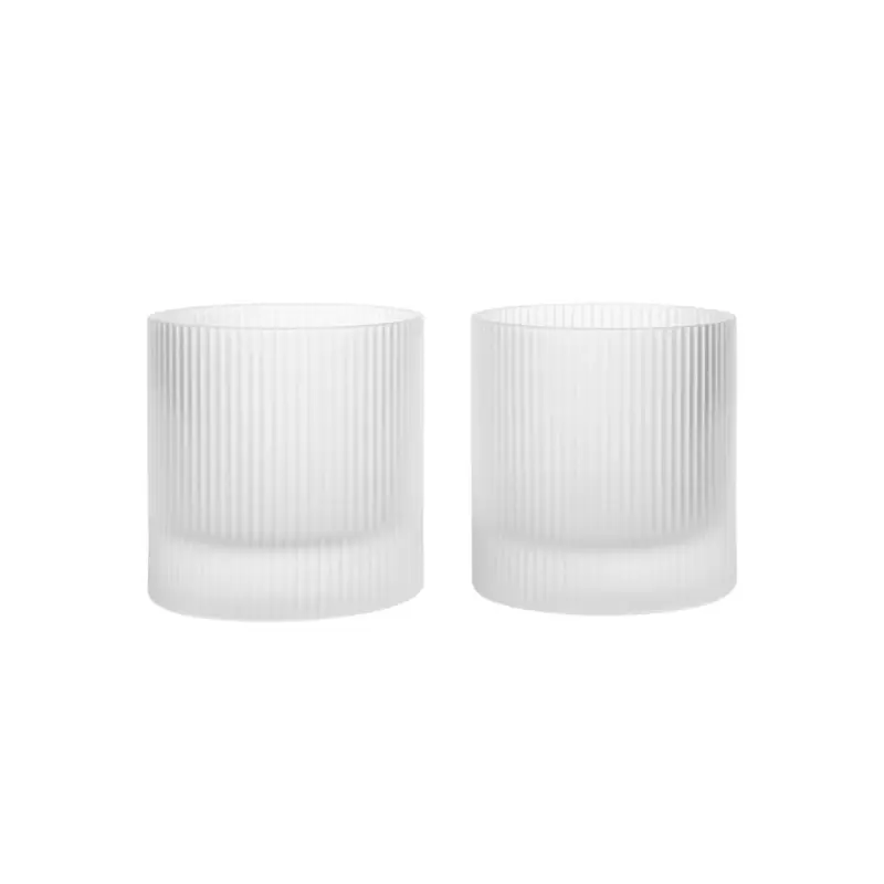 Commander Vite Carafe & verre Set de 2 verres Tumbler RIPPLE GivréFERM LIVING