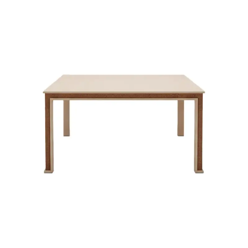 Commande En Gros Table entreprise ERA 150 x 150 Frêne Naturel / RougeSILVERA PRO