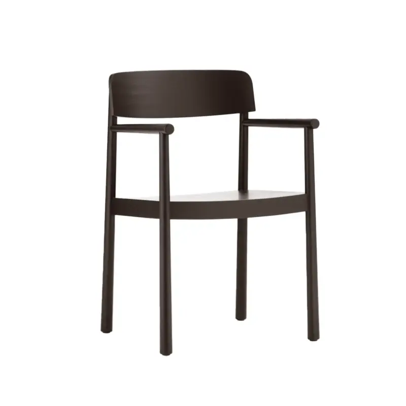 Marque Dining Chair TIMB with armrests BrownNORMANN COPENHAGEN