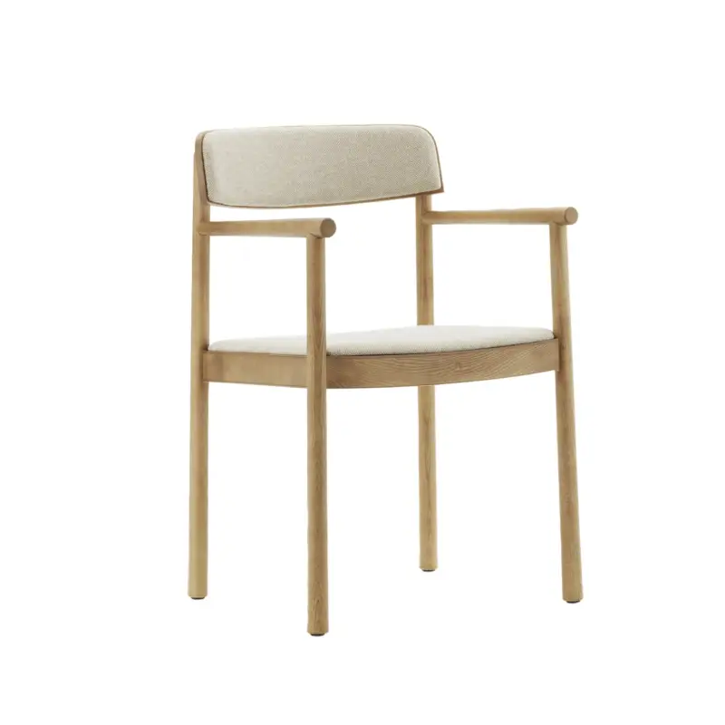Vente Directe Dining Chair TIMB with armrests Ash/ Hallingdal 220NORMANN COPENHAGEN