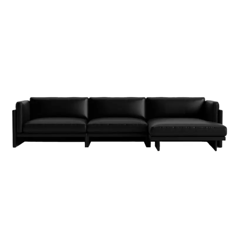 Canapé SOFTY 4 Places Chaise Longue NoirNORMANN COPENHAGEN Vente Directe