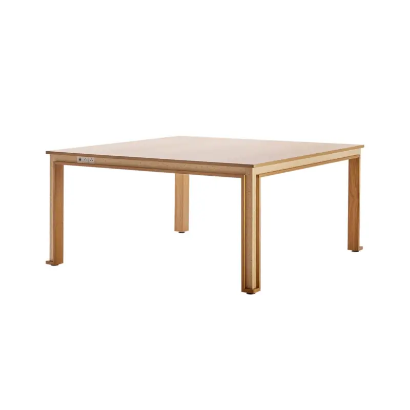 Table entreprise ERA 150x150 Chêne/ Woodio PolarSILVERA PRO Vente Flash
