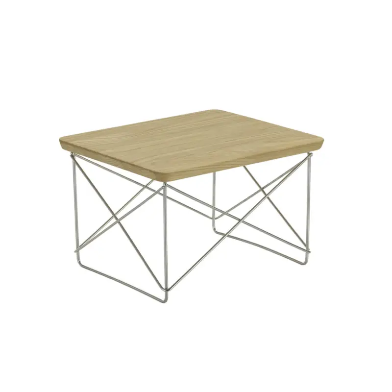 Table d'appoint guéridon LTR Châtaignier / InoxVITRA Dernière Chance