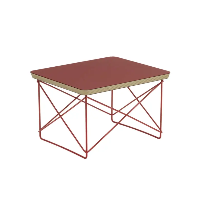 Offre Limitée Table d'appoint guéridon LTR Dark brick / Eames classic redVITRA