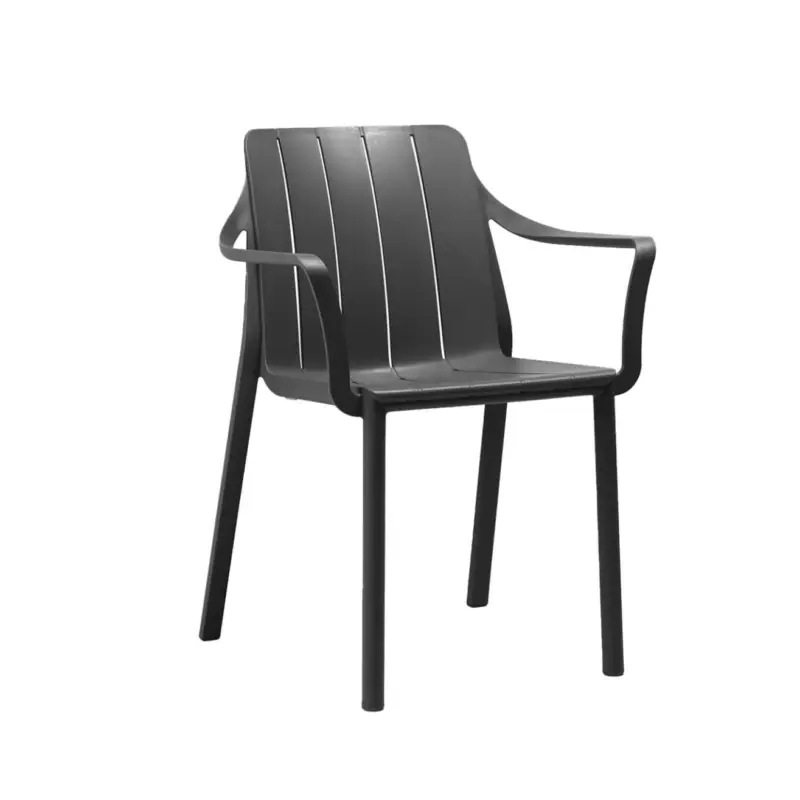 Outdoor Chair and Small Lounge Chair TIBERINA with armrests AnthraciteNARDI Achat Immédiat