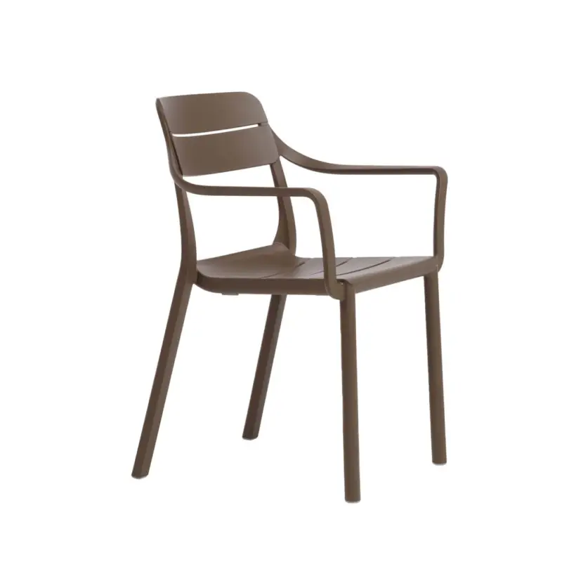 Nouvelle Collection Chaise extérieure CASSIA avec accoudoirs TabacNARDI