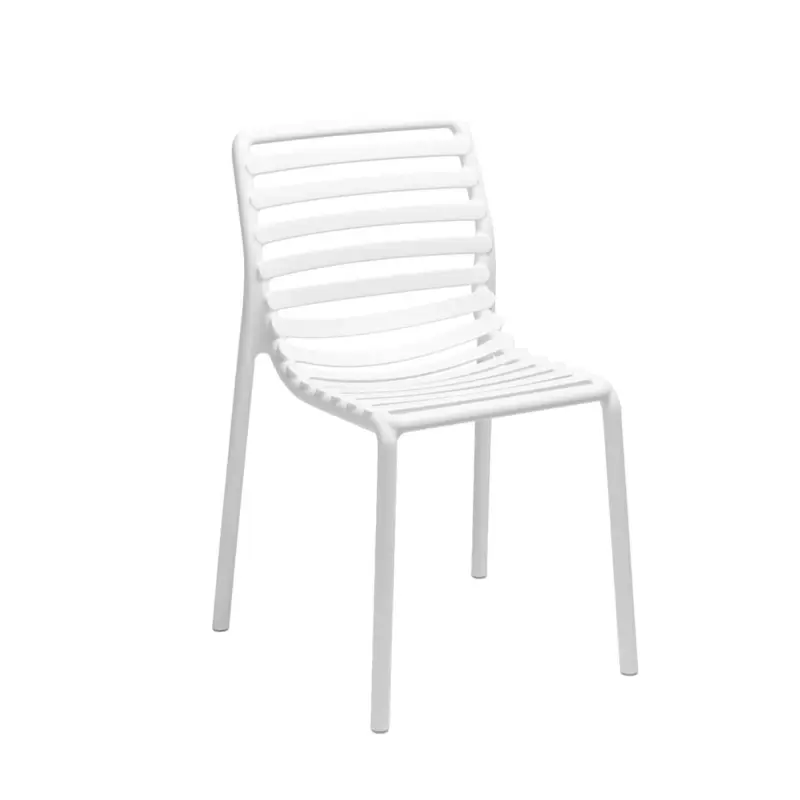 Nouveauté Outdoor Chair and Small Lounge Chair DOGA BISTROT WhiteNARDI