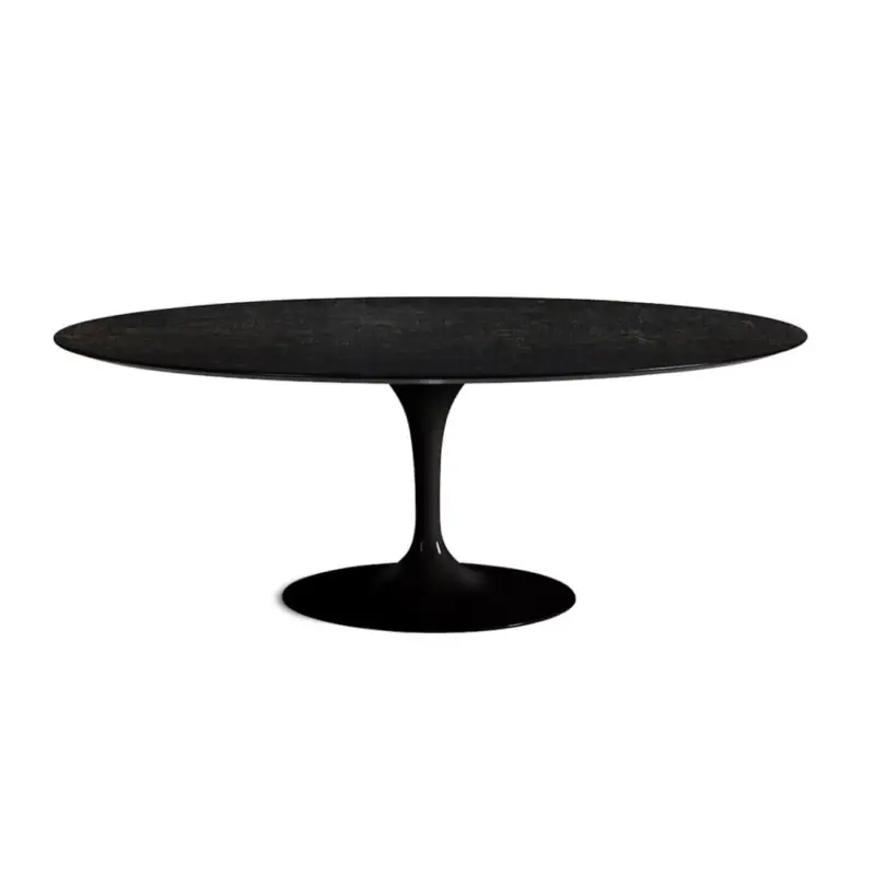 Table SAARINEN Ovale plateau Topo NoirKNOLL Acheter Direct