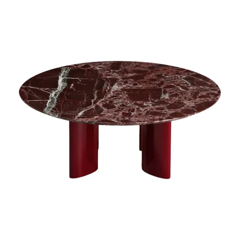 Quantité Limitée Coffee Table CARLOTTA Red Marble/ BurgundyTHE SOCIALITE FAMILY