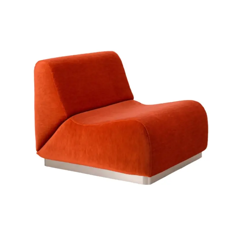 Nouvel Arrivage Canapé ROTONDO Velours VermillonTHE SOCIALITE FAMILY