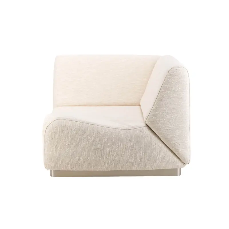 Sofa ROTONDO Corner module Fabric Tramé CreamTHE SOCIALITE FAMILY Offre Spéciale