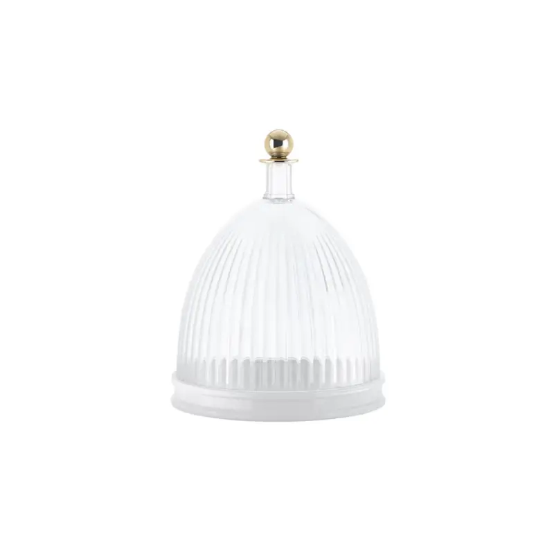 Table Centrepiece LA COUPOLE Transparent/ WhiteKARTELL Retour Gratuit