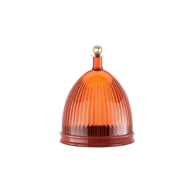 Jusqu'à Épuisement Des Stocks Table Centrepiece LA COUPOLE Amber/ Brick RedKARTELL