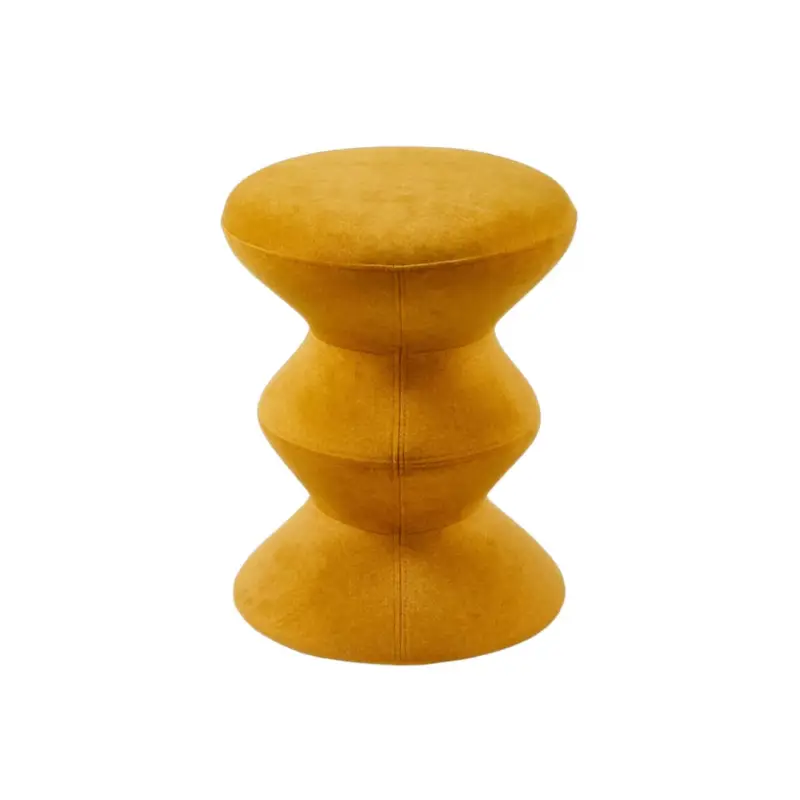 Retour Gratuit Tabouret SOFT ZIG ZAG JaunePOLSPOTTEN