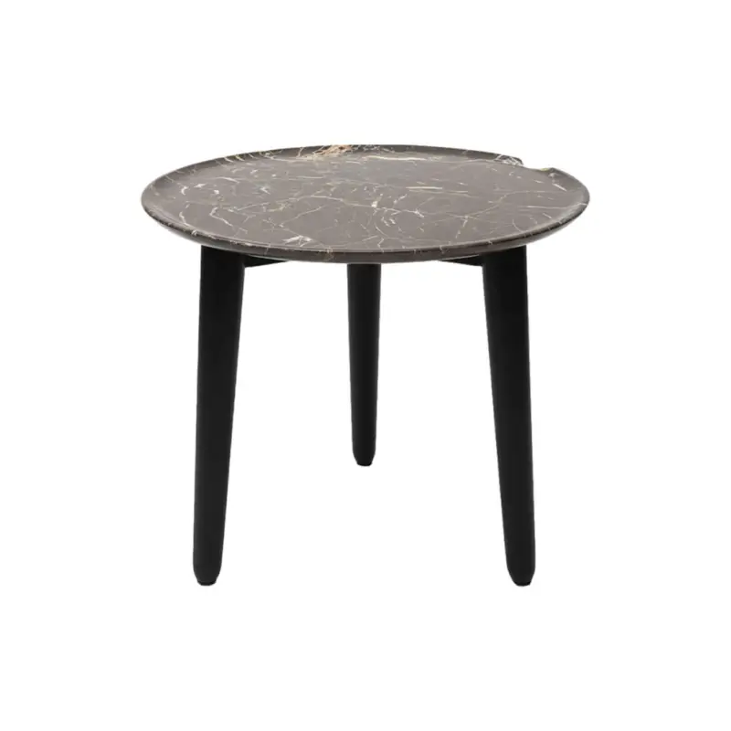 Prix Bas Table basse MAD Marbre Saint-Laurent brillant / Orme noirPOLIFORM