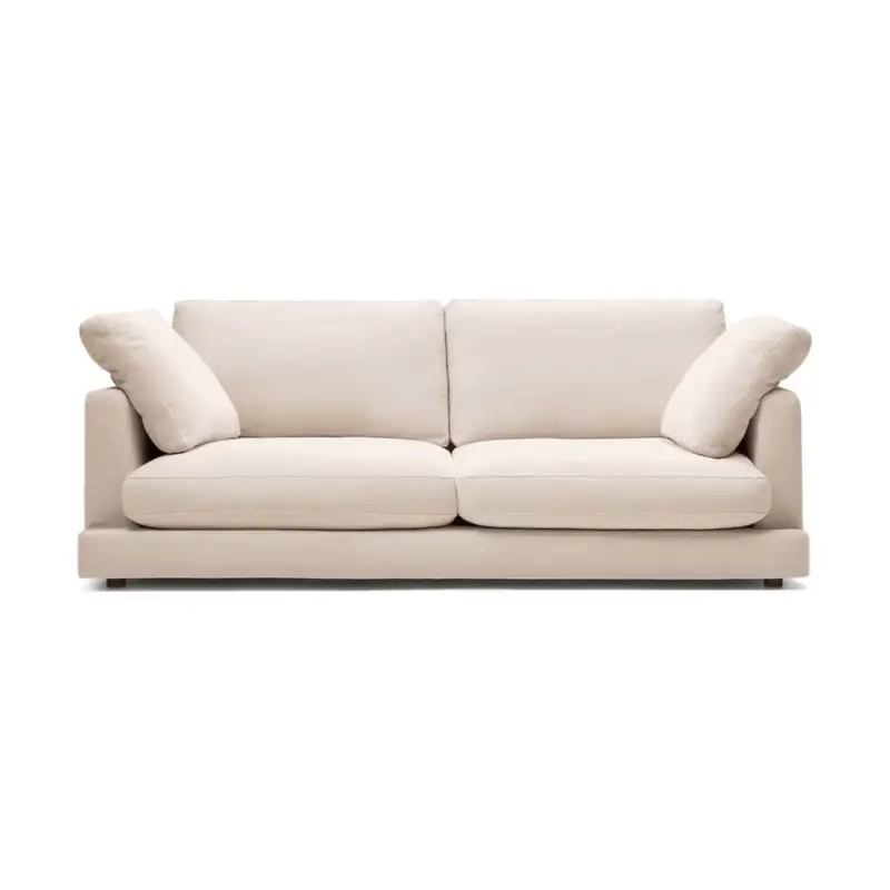 Sofa GALA 3-seater linear Chenille BeigeKAVE HOME Nouvel Arrivage