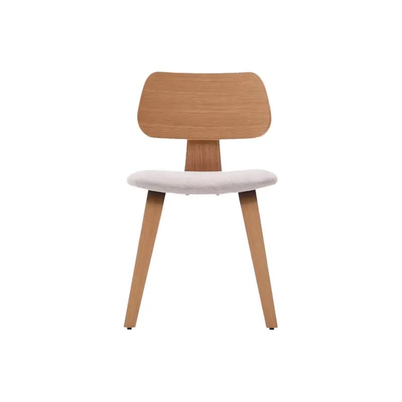 Offre Limitée Chaise GENA Chenille Beige / ChêneKAVE HOME