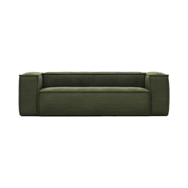 Marque Canapé BLOK 3 places Velours VertKAVE HOME