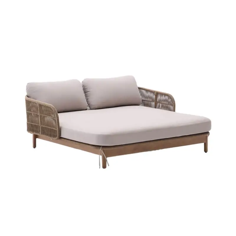 Offre Exclusive Bain de soleil, chaise longue et hamac CATALINA Corde Beige / AcaciaKAVE HOME
