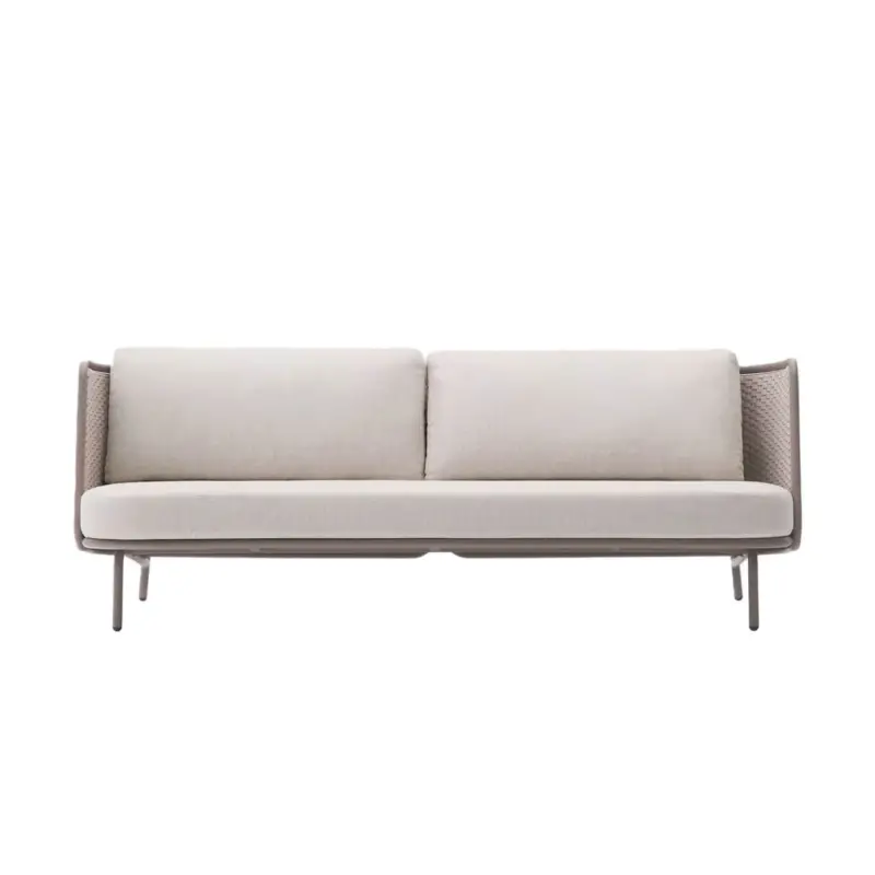 Outdoor Sofa SEDALIS 3-seater Taupe CordKAVE HOME Acheter En Ligne