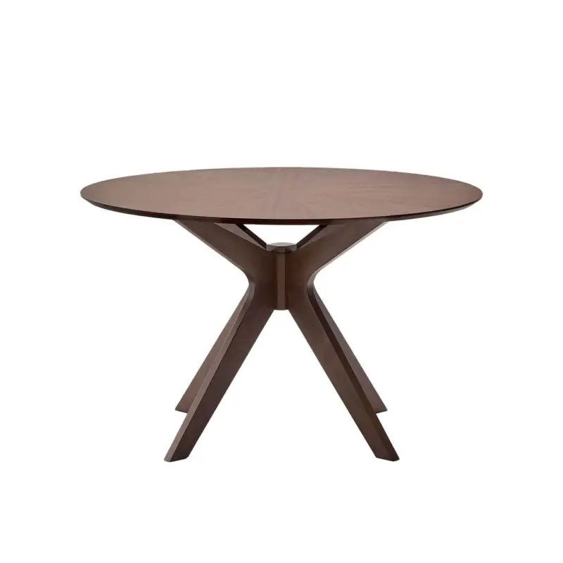 Livraison Express Dining Table NAANIM Ø 120 WalnutKAVE HOME