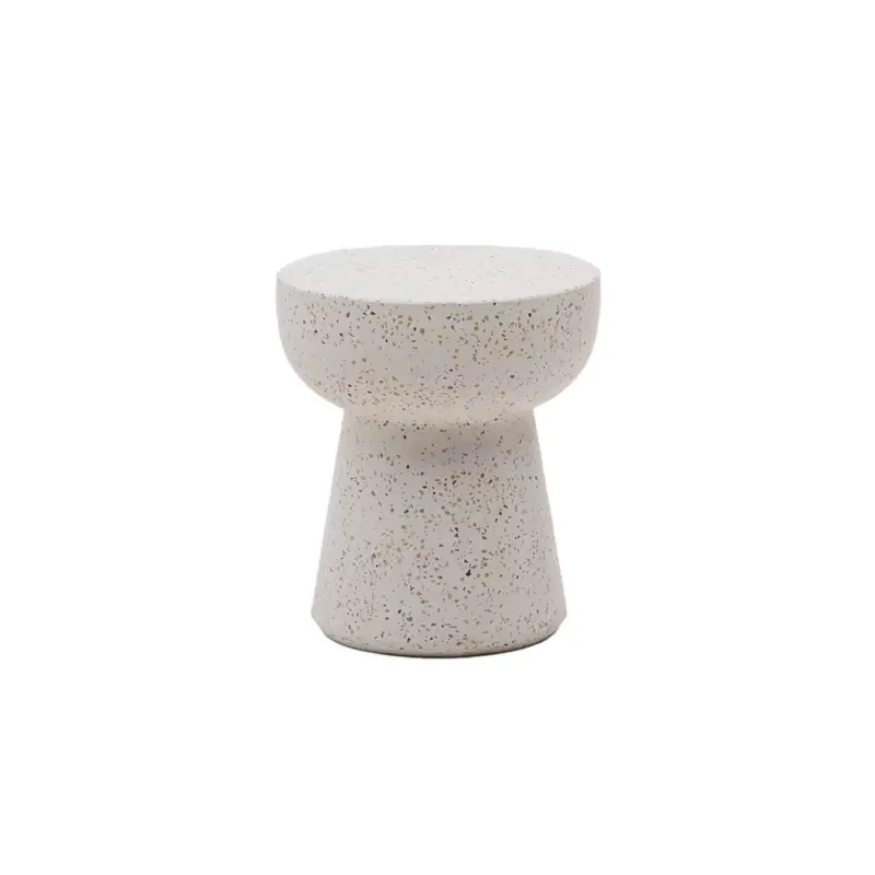 Table d&rsquo;appoint guéridon PADA Ø 40 Terrazzo BlancKAVE HOME Remise