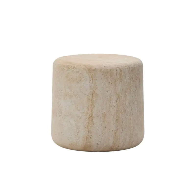 Jusqu&rsquo;à Épuisement Des Stocks Side Table DRASI Ø 46 TravertineKAVE HOME