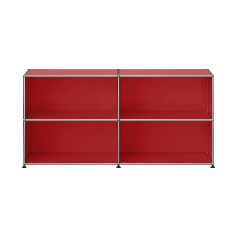 Paiement Sécurisé Meuble de rangement USM HALLER M67 Rouge Rubis USMUSM HALLER