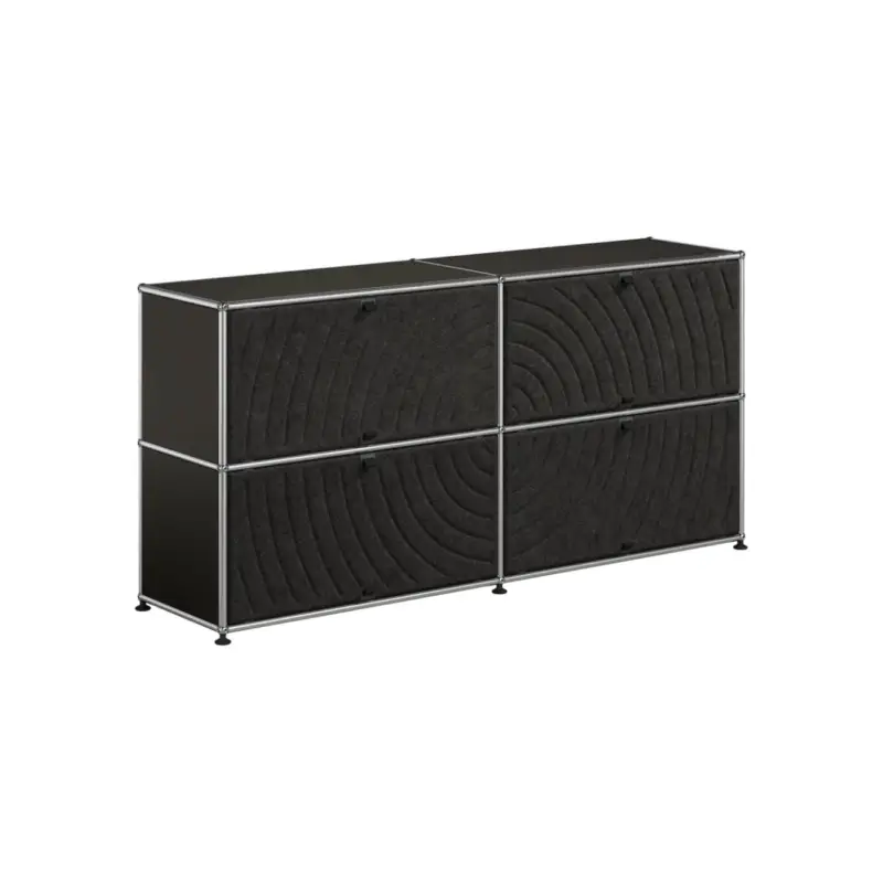 Bon Plan Storage Unit USM HALLER M68 Graphite Black/Soft Panel Dark GreyUSM HALLER