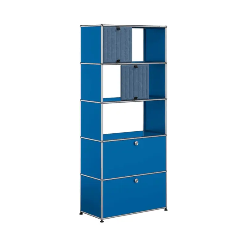 Storage Unit USM HALLER M69 Blue Gentiane/Soft Panel BlueUSM HALLER Commande En Gros
