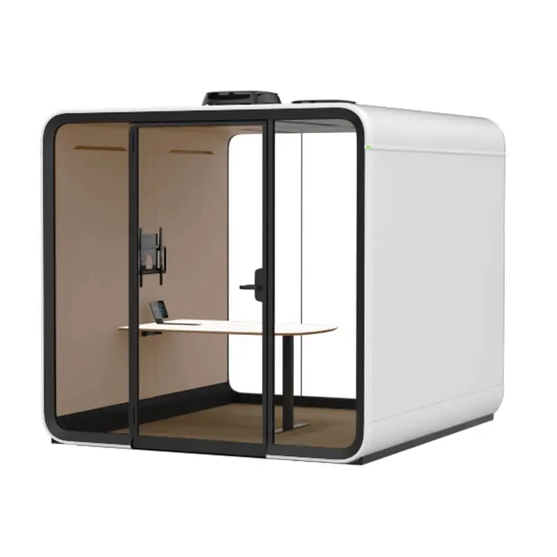 Cabine acoustique FRAMERY SIX extérieur blanc/ intérieur sableFRAMERY Produit De Marque