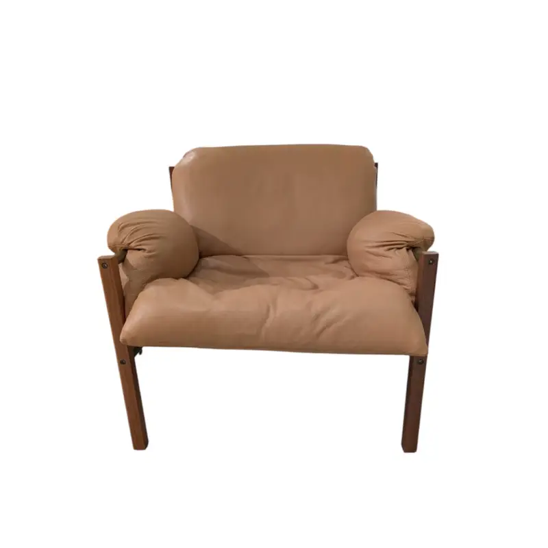 Second-life Lounge Chair SLING CLUB CamelBASSAMFELLOWS Nouvelle Collection