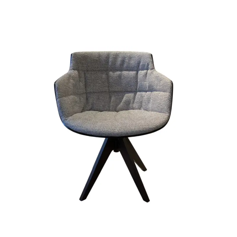 Achetez Aujourd&rsquo;hui Chaise avec accoudoirs FLOW pivotant piètement chêne brunMDF