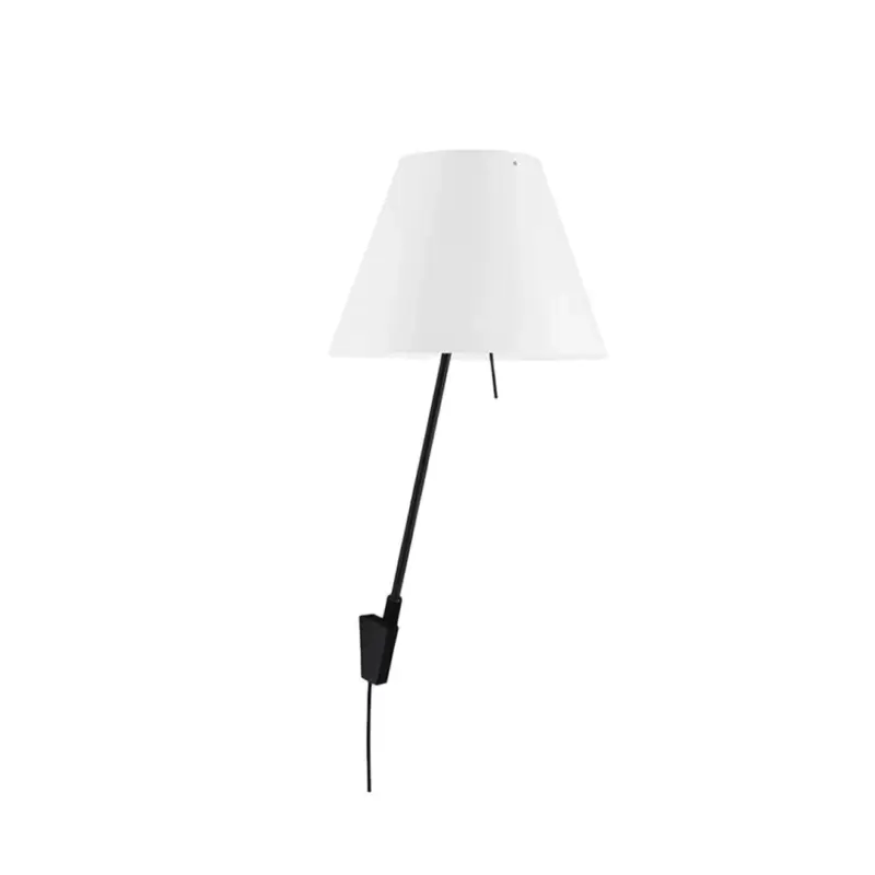 Nouvelle Collection Wall light COSTANZINA H 54 White / BlackLUCEPLAN