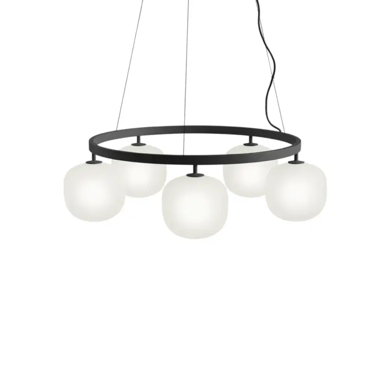 Nouvelle Collection Pendant Light RIME CHANDELIER BlackMUUTO