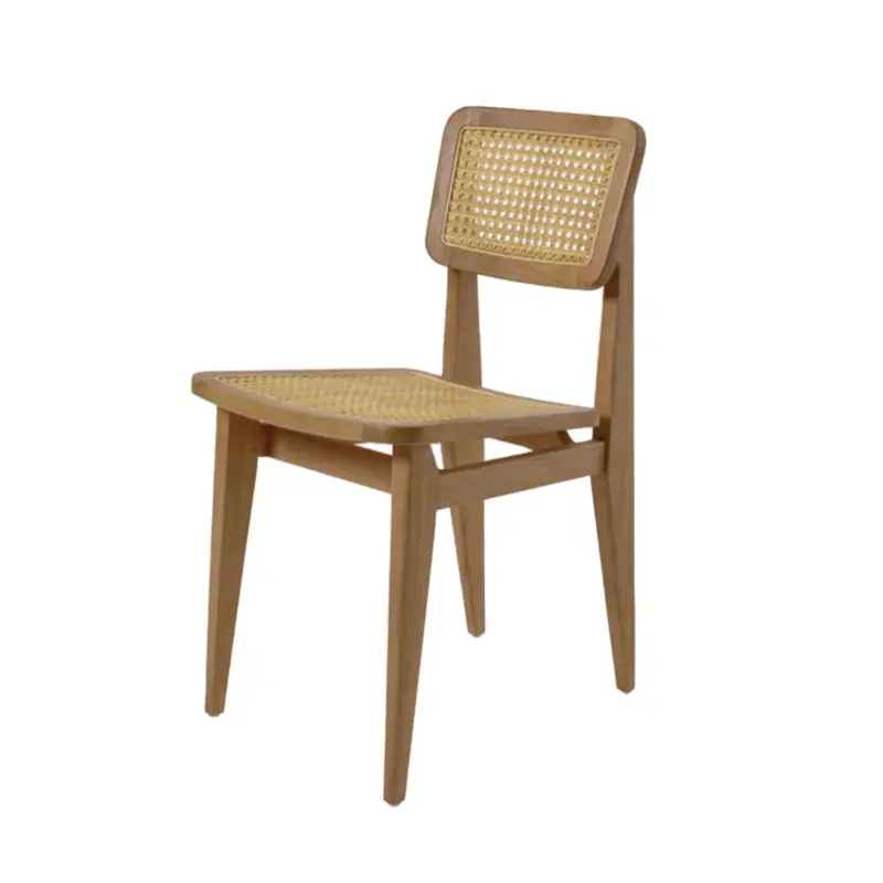 Outdoor Chair and Small Lounge Chair C-CHAIR OUTDOOR French Cane TeakGUBI Nouvel Arrivage