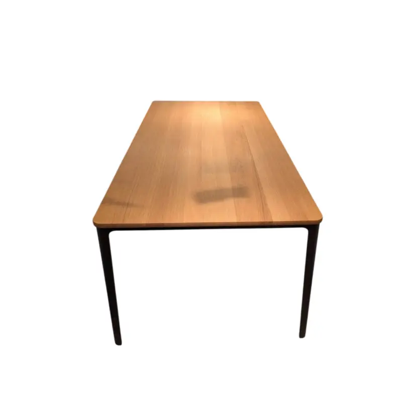Quantité Limitée Table PLATE Chêne massif piètement marronVITRA