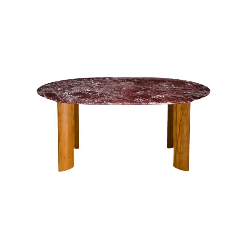 Offre Spéciale Dining Table CARLOTTA ALTA 6 seats Red MarbleTHE SOCIALITE FAMILY