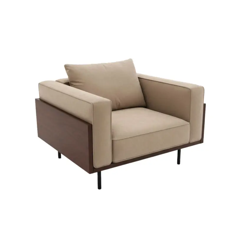 Dernière Chance Easy chair BRASILIA Beige NabuckMINOTTI