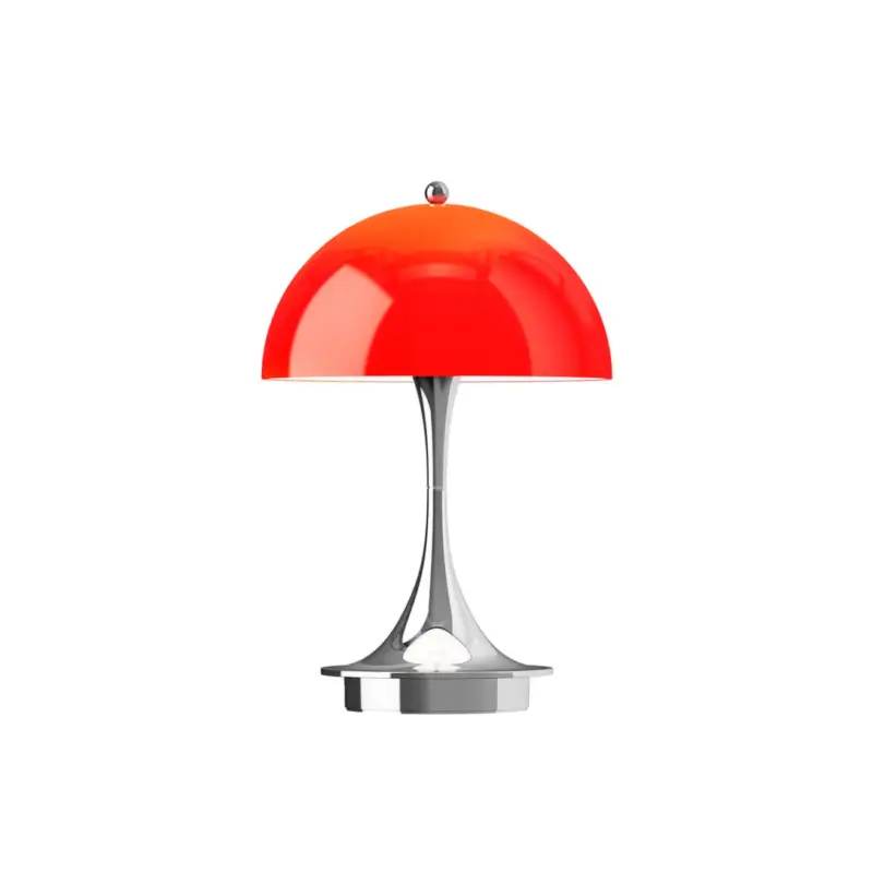 Vente Directe Lampe sans fil PANTHELLA 160 PORTABLE V3 Rouge opale/ chromeLOUIS POULSEN