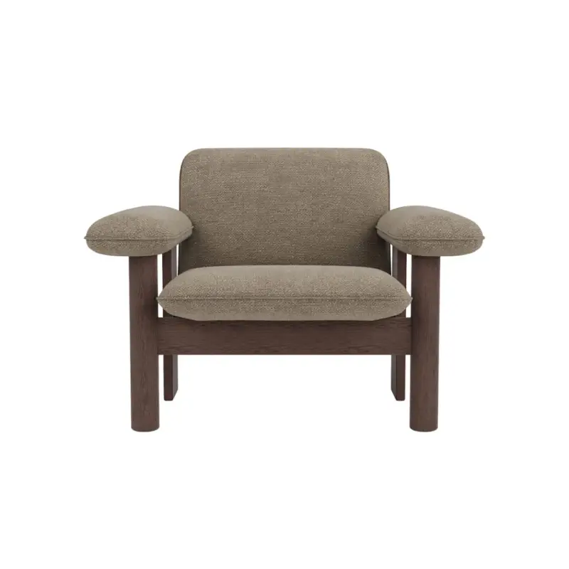 Satisfait Ou Remboursé Easy chair BRASILIA Low Back Dark Oak/ Logan FlintAUDO COPENHAGEN