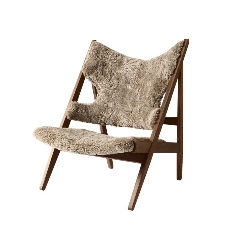 Seulement Aujourd&rsquo;hui Fauteuil KNITTING Noyer/ Sheepskin SaharaAUDO COPENHAGEN