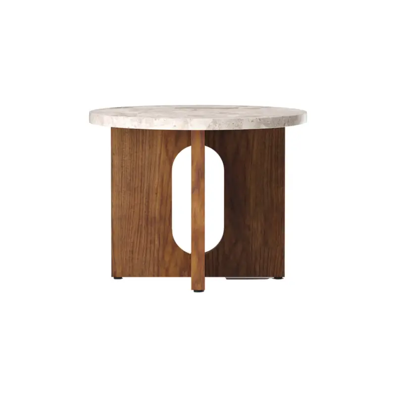 Seulement Aujourd'hui Coffee Table ANDROGYNE Ø 50 Walnut/ Kunis BrecciaAUDO COPENHAGEN