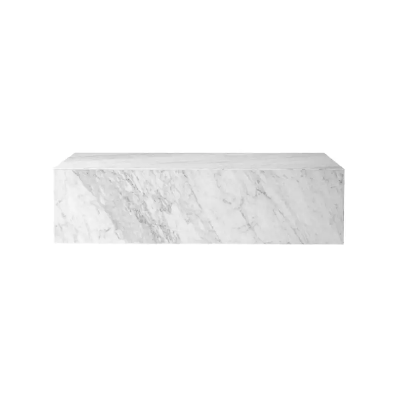 Dernière Chance Coffee Table PLINTH LOW Carrara MarbleAUDO COPENHAGEN