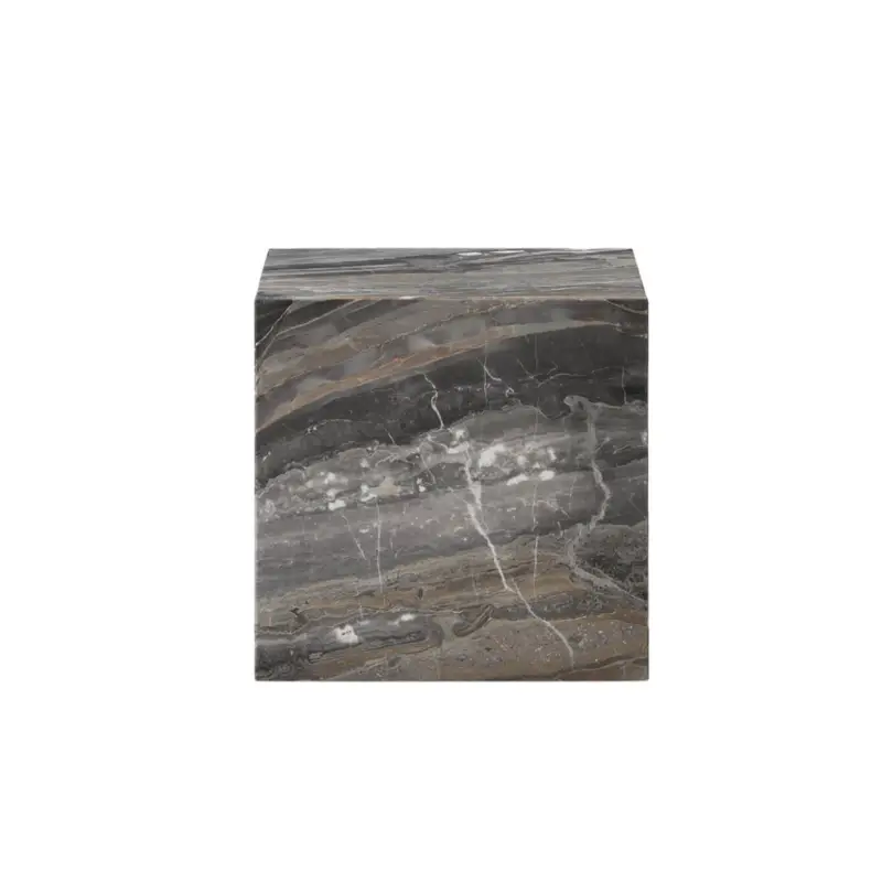 Side Table PLINTH CUBIC Grey Galaxy MarbleAUDO COPENHAGEN Acheter Direct