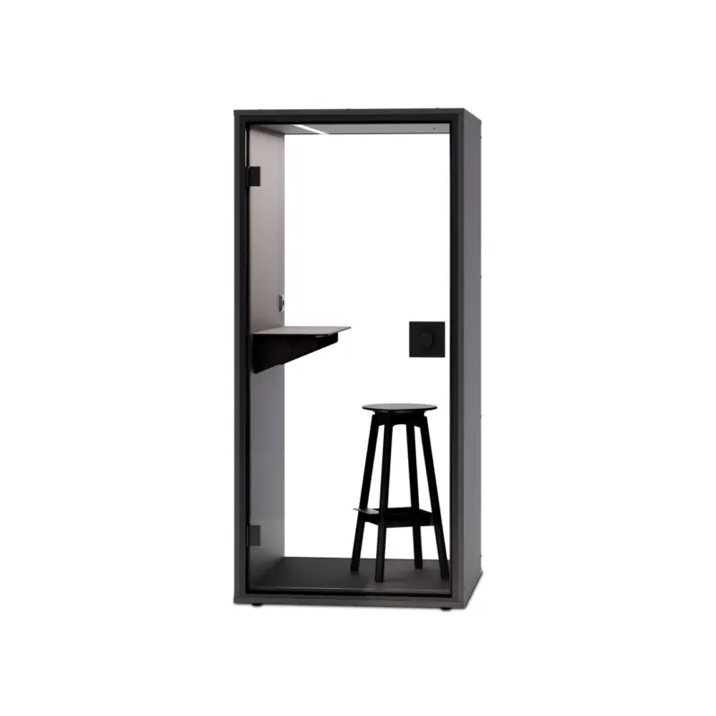 Populaire Cabine acoustique BA FOCUS Fond verre NoirBERLIN ACOUSTICS