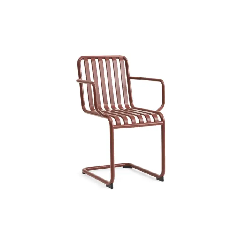 Chaise extérieure PALISSADE CANTILEVER avec accoudoirs Rouge ferHAY Prix Promo